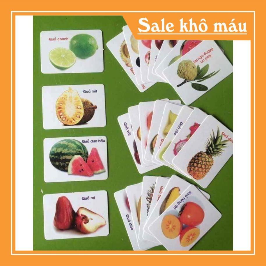 Bộ thẻ học thông minh 16 chủ đề tiếng anh và tiếng việt cho bé.