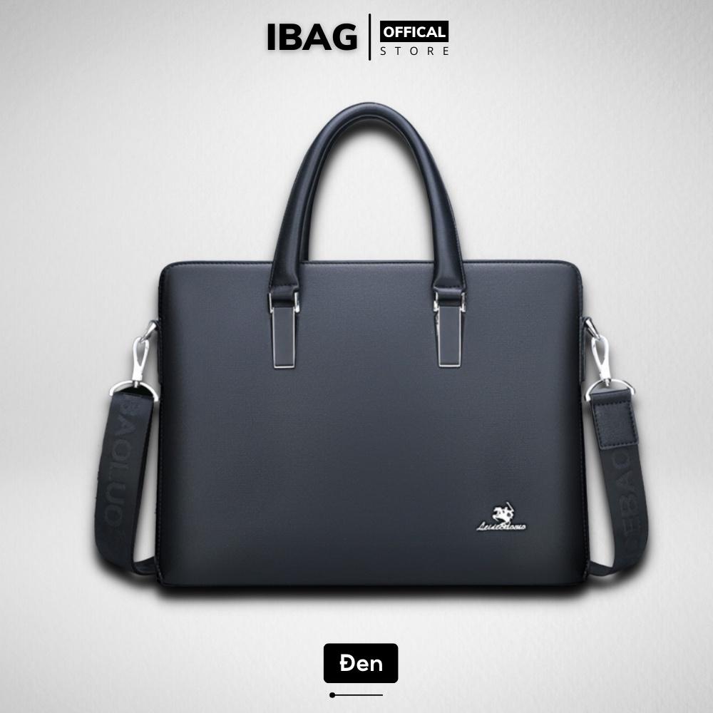 Cặp da công sở,Cặp văn phòng Cao Cấp LEIDEBAOLOU Chất liệu Da PU cực bền,Cặp Đựng Laptop 14inh,Vệ sinh dễ dàng-