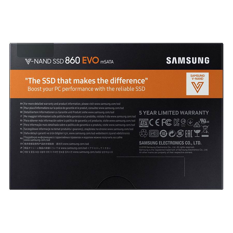 Ổ Cứng SSD Samsung 860EVO 1TB Sata III mSata - Hàng Chính Hãng