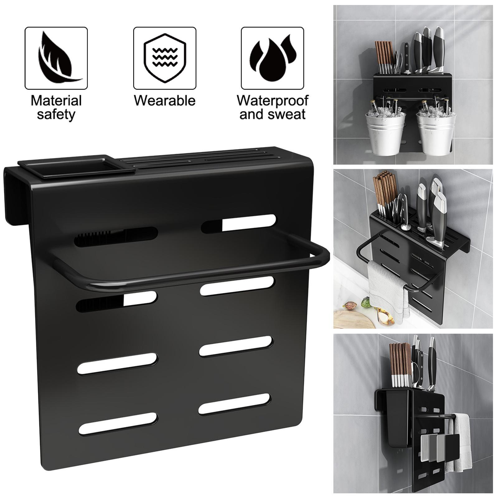 Kitchen Knife Holder Save Space Kitchen Utensil Shelf Knife Stand for Home