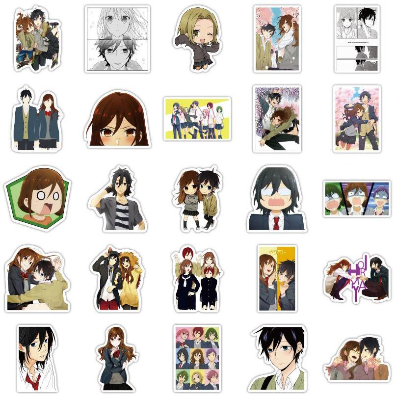 Sticker dán cao cấp anime Hori và Miyamura Cực COOL ms#197