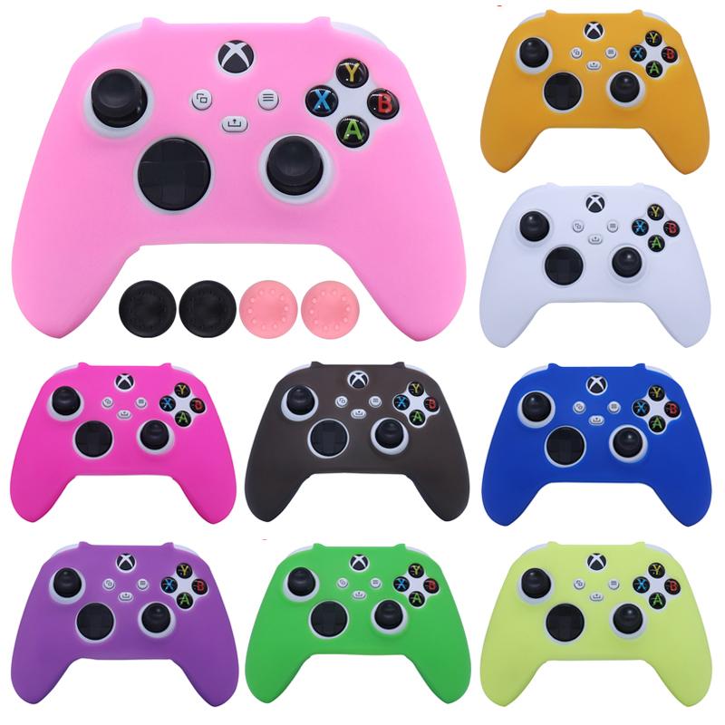 Pink Soft Silicone Gamepad Wear Chống bảo vệ Vỏ da CASE CASE MÁY TÍN