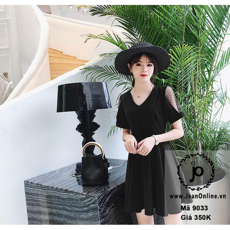 Bigsize Nữ - Đầm Tay Phối Ren (MS: 9033