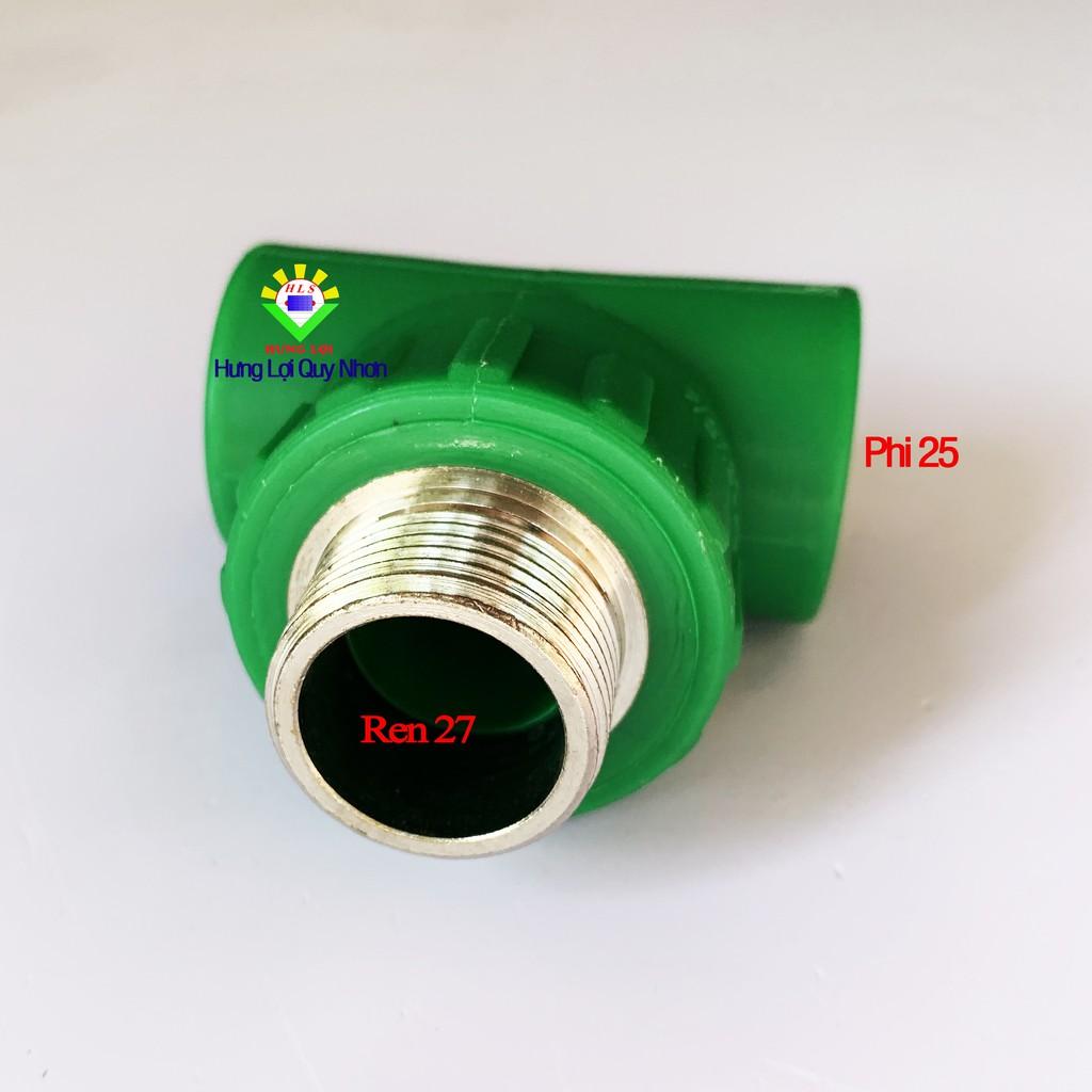 Tê ren ngoài ống nước nóng PPR phi 25-32 - phụ kiện ống nước nóng, lạnh