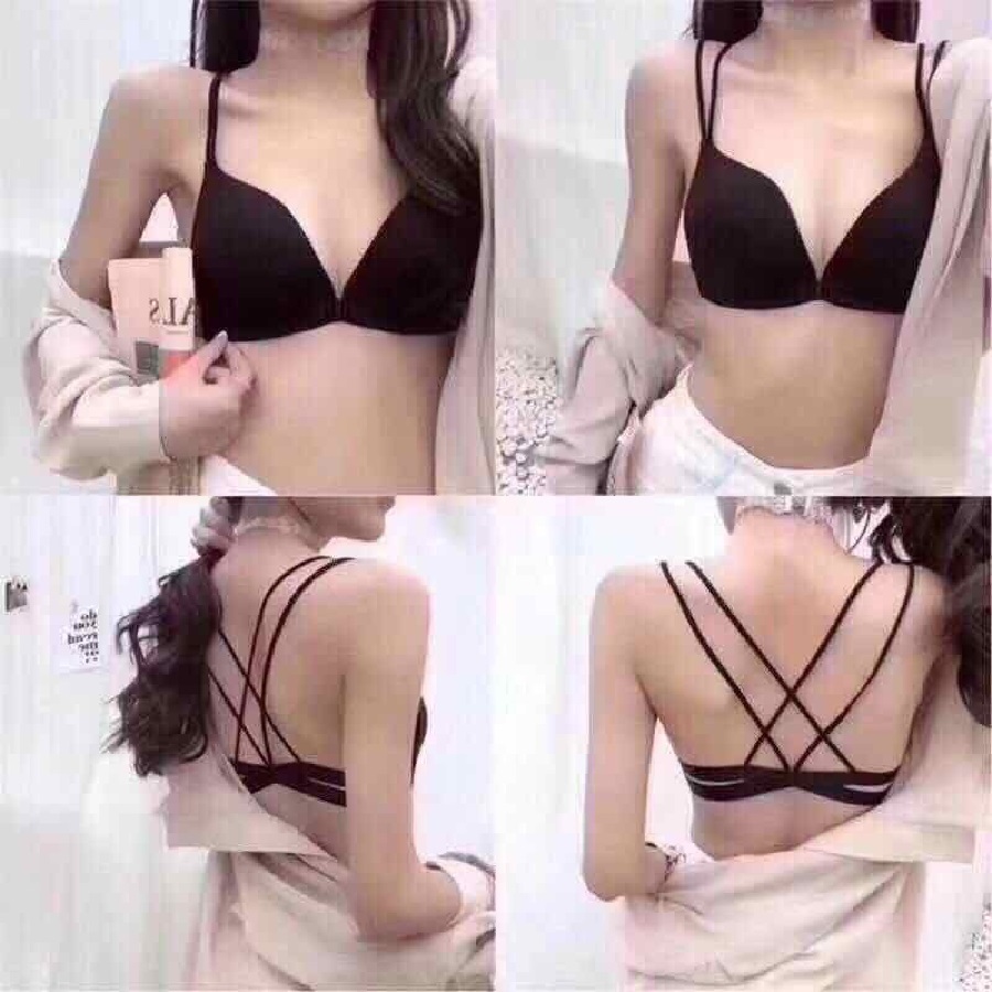 Áo Bra Dây Chéo Cài Trước, Áo Bra Đúc Su