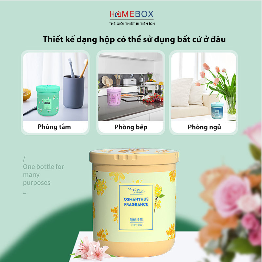 Sáp thơm phòng khử mùi JYoohome Hương thơm dịu nhẹ cho phòng ngủ, nhà vệ sinh, ô tô, tủ quần áo - Hàng Chính Hãng