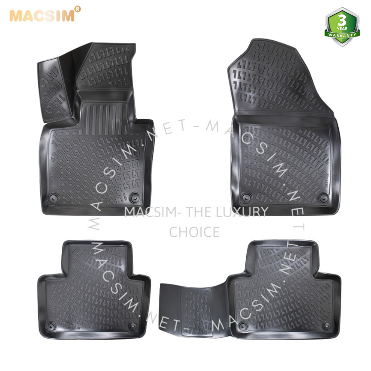 Thảm lót sàn ô tô nhựa TPU Silicon Volvo XC-90 2015+ Nhãn hiệu Macsim