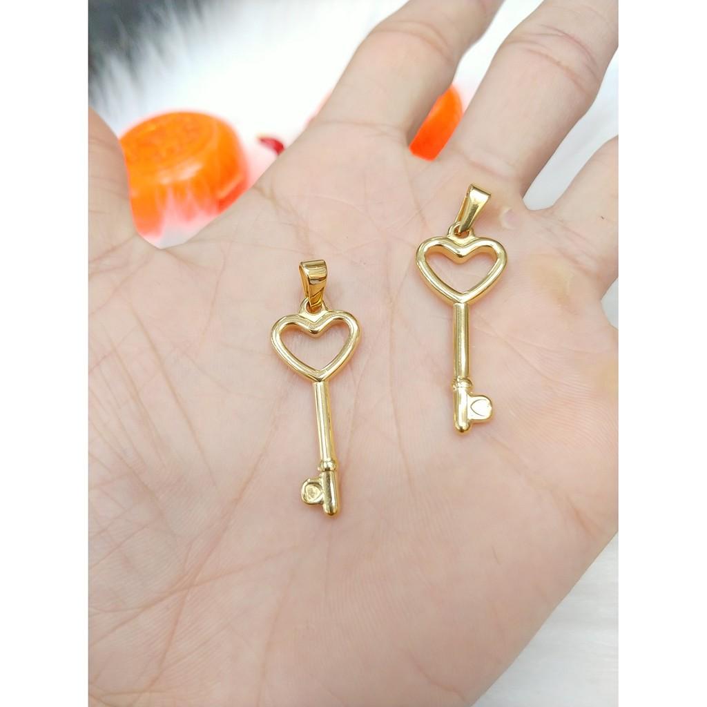 Mặt tượng Chiếc Chìa Khóa titanium cao cấp-Dùng lâu dài tắm rửa không đen