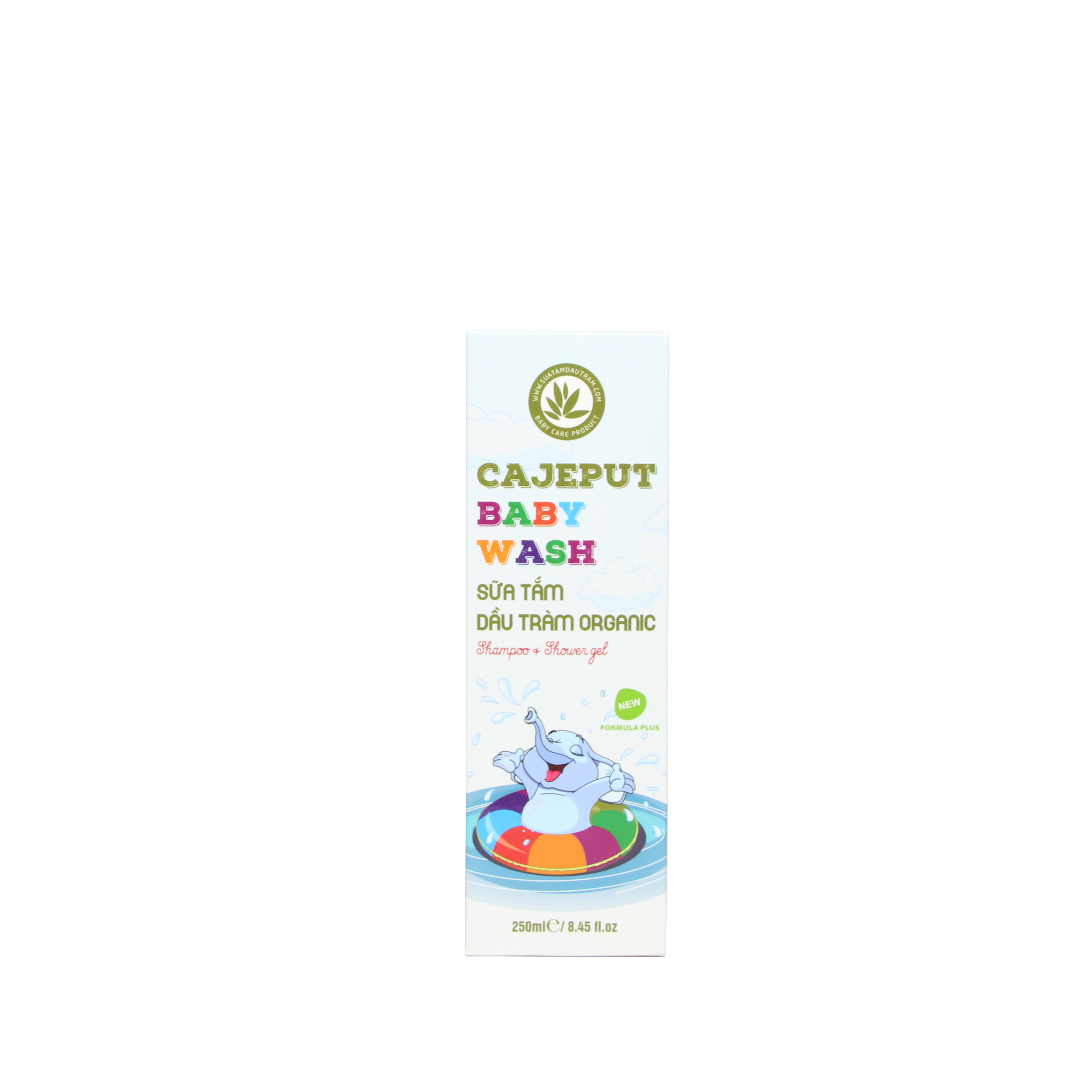 Sữa Tắm Gội Dầu Tràm toàn thân cho BÉ hữu cơ Cajeput Baby Wash (250ml) | Phù hợp cho tất cả loại da | 100% Organic