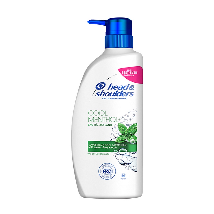 Dầu Gội Head Và Shoulders Bạc Hà Mát Lạnh (850ml) [Tặng bình nước nắp trắng]