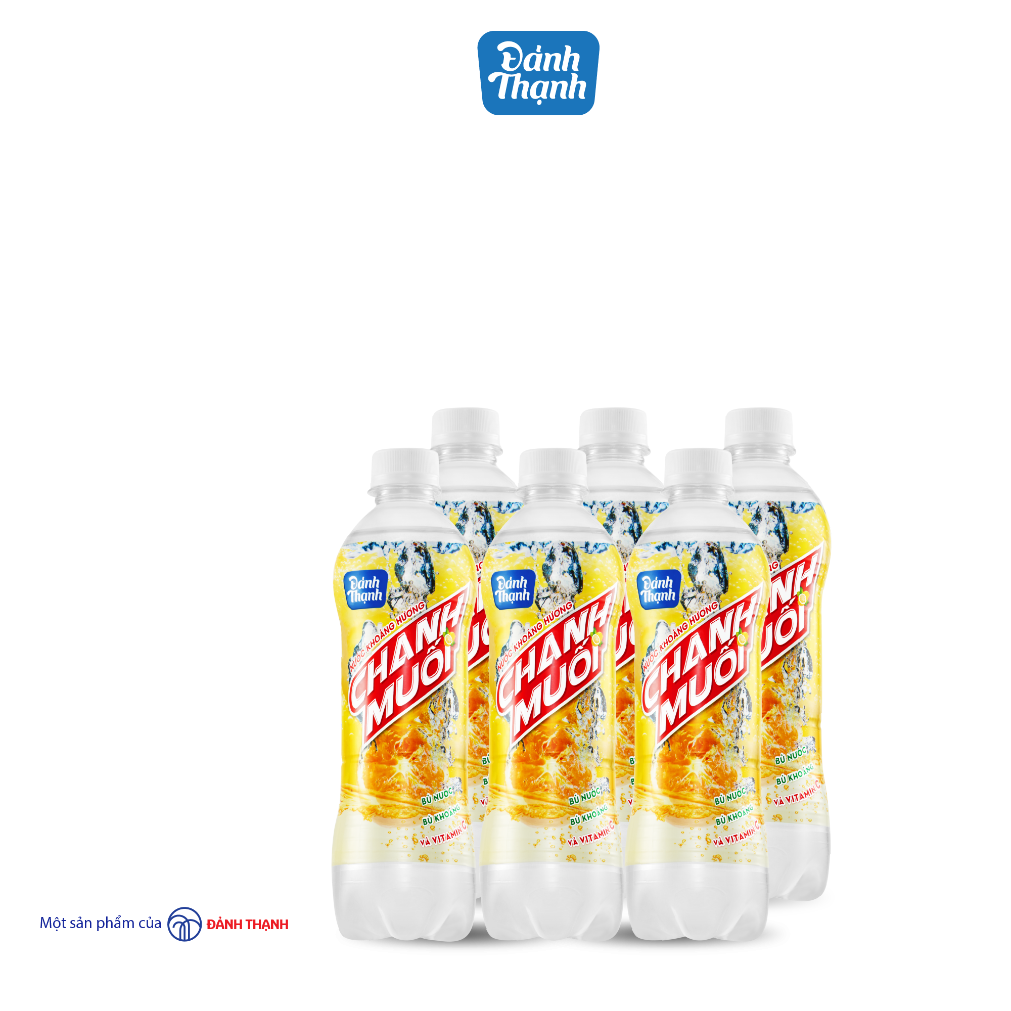 Lốc 6 chai Nước Khoáng Thiên Nhiên Có Ga Đảnh Thạnh Khoáng Chanh Muối 430ml