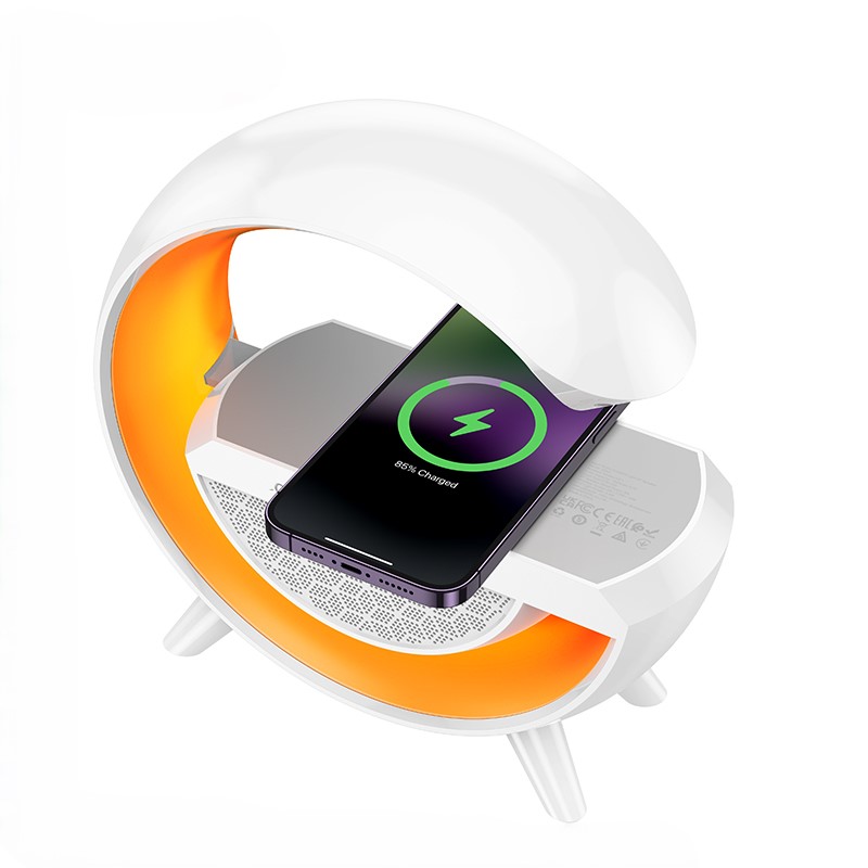 Loa bluetooth chữ G tích hợp đèn ngủ cùng sạc không dây tiện lợi và thông minh nghe nhạc âm thanh sống động - Hàng chính hãng
