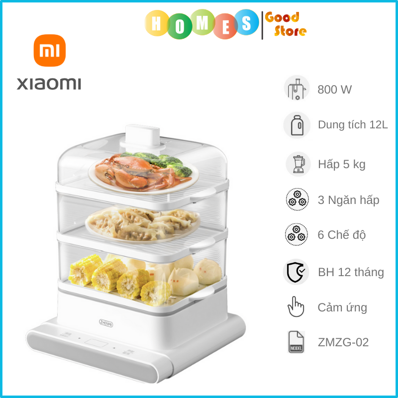 Nồi Hấp Luộc Đa Năng Xiaomi ZHENMI ZM-ED4001 4L Hấp, Chiên Lẩu, Rán - Hàng Nhập Khẩu