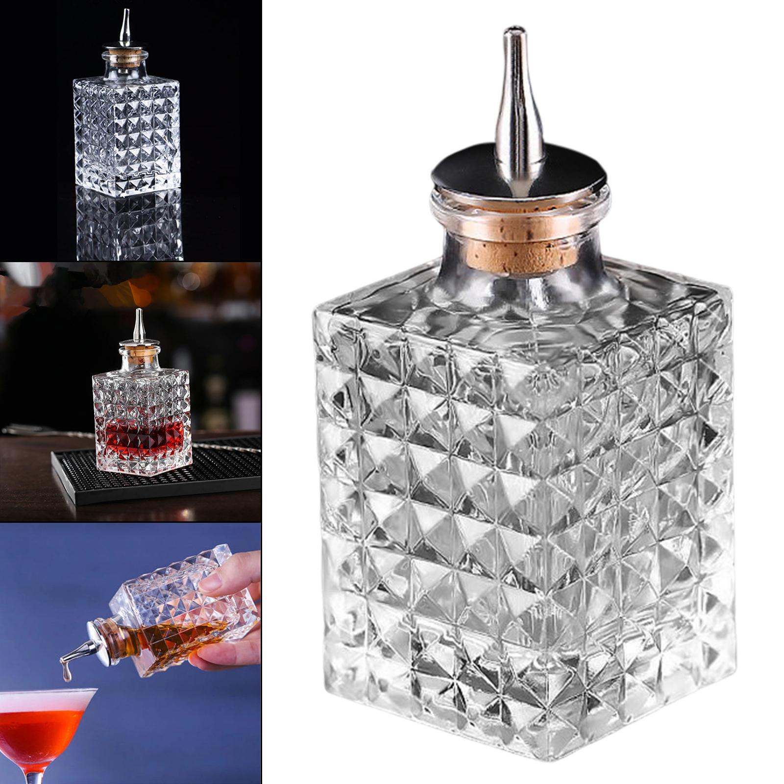 2pcs Bitter Bottle Display wine Bottle Decorative Bottles for Bar Desktop