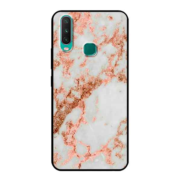 Ốp Lưng in cho Vivo Y15 Mẫu Nền Đá Hoa 3 - Hàng Chính Hãng