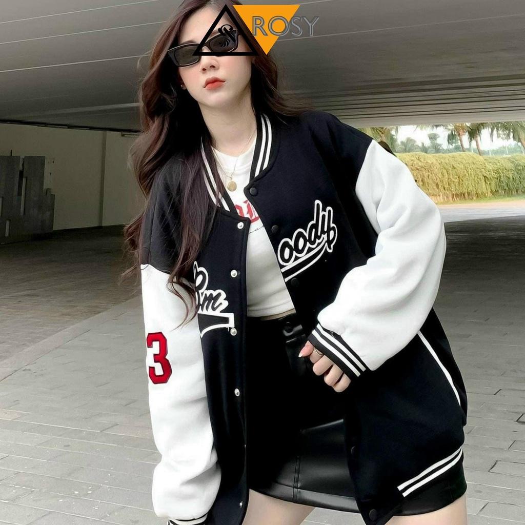 Áo khoác dù bomber unisex bóng chày 2 lớp tảng nhiệt phong cách Hàn Quốc nam nữ mặc cặp phù hợp chất dù dày dặn cao cấp, Áo khoác Bomber nam nữ chất phong cách bóng chày sành điệu, Áo khoác gió bomber form rộng unisex mặc cặp - couple