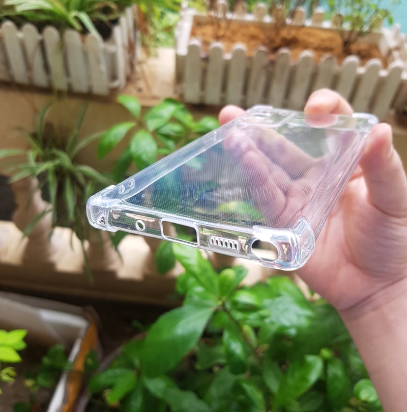 Ốp lưng cho Samsung Galaxy Note 20 - chống sốc gờ cao 4 góc trong suốt