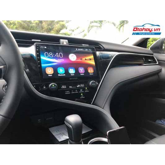 Mặt dưỡng kèm dây nguồn lắp màn hình android cho xe TOYOTA CAMRY 2019