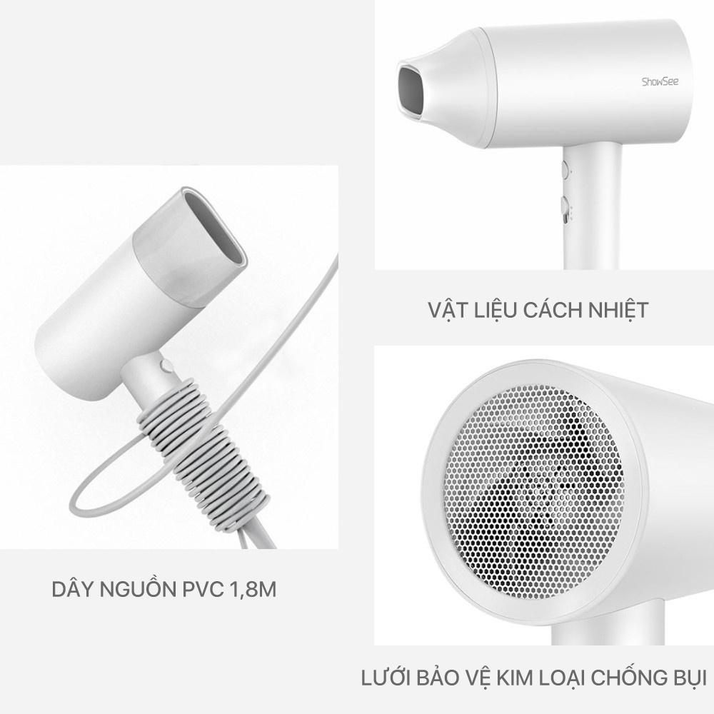 Máy sấy tóc bổ sung ion âm ShowSee A1 1800W cao cấp Chống Xù Rối Khô Tóc - Hàng chính hãng