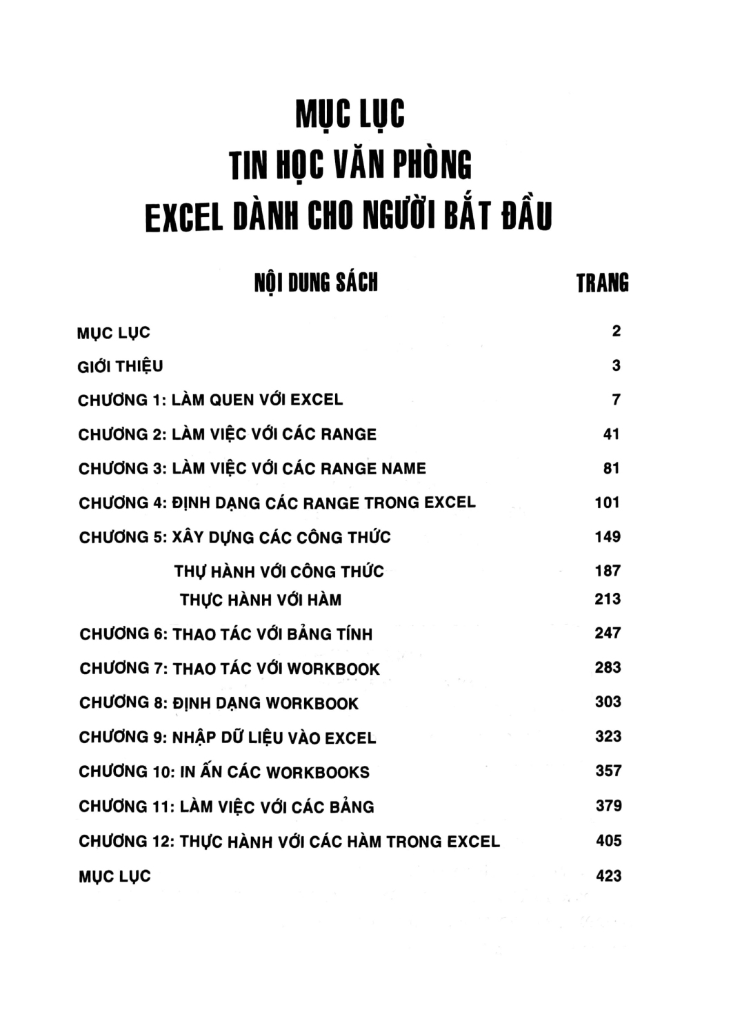 Tin Học Văn Phòng Excel Dành Cho Người Bắt Đầu (Phần Cơ Bản - Tái Bản): Dùng Cho Các Phiên Bản 2023-2021-2019-2016 - Thực Hành Excel Với Các Hướng Dẫn Từng Bước  - Phạm Phương Hoa, Phạm Quang Hiển, Văn Thị Tư
