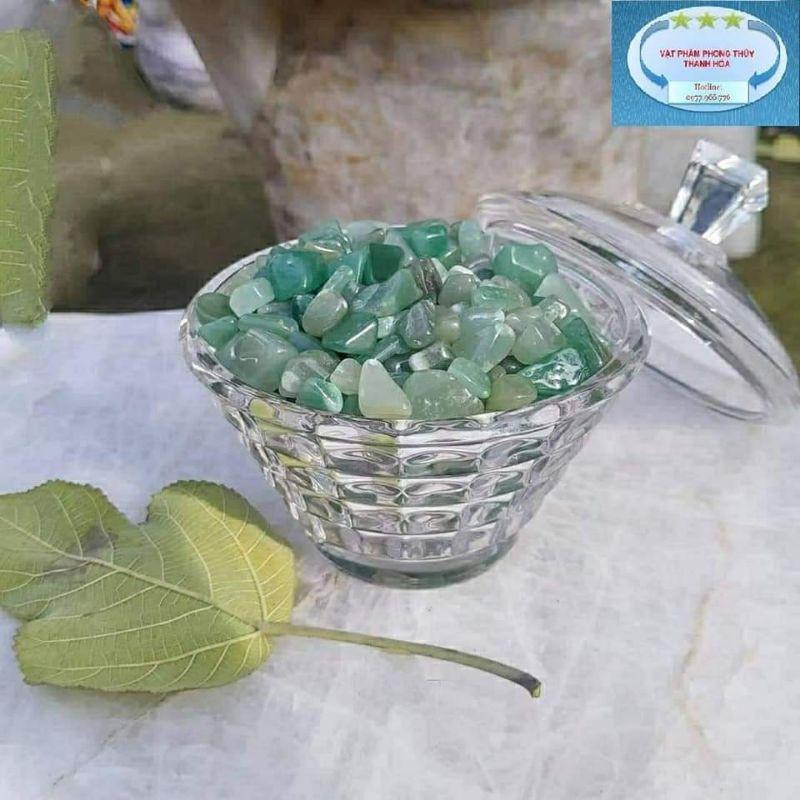 Đá thạch anh xanh vụn giá 100k/kg