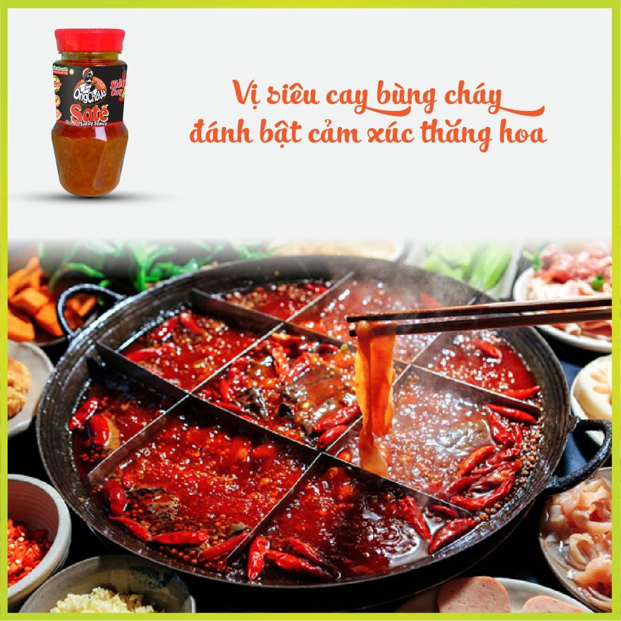 Lốc 6 hũ Sa Tế Siêu Cay Ông Chà Và 90gr ( Extra Hot Satay Sauce)