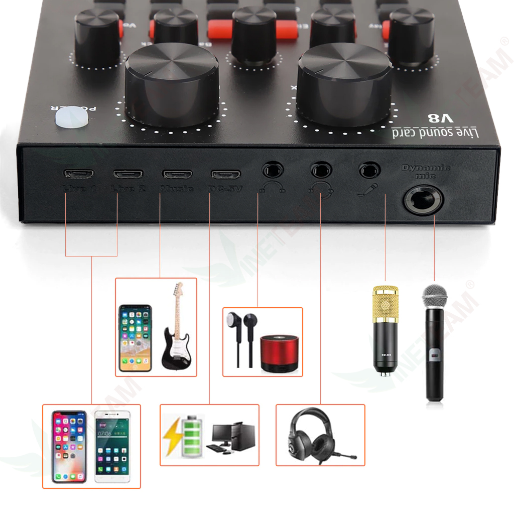 Sound Card V8 có AutonTone Chất Lượng Cao