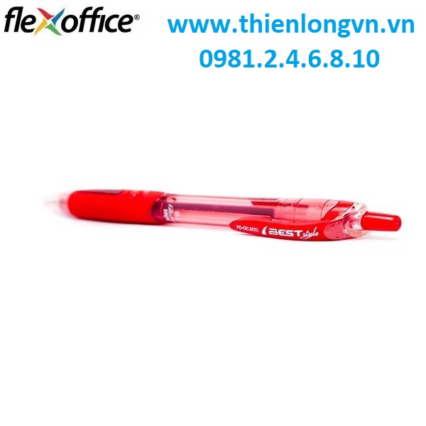 Bút Gel B Flexoffice FO-GEL-B012 màu đỏ