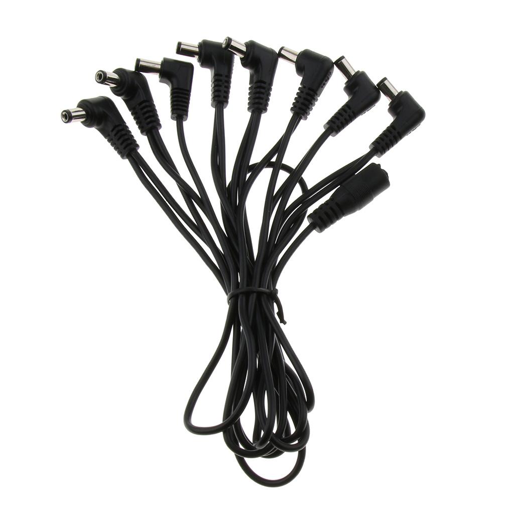 Guitar 8 Way Splitter Power Supply Cable Adapter Set for Effect Pedal