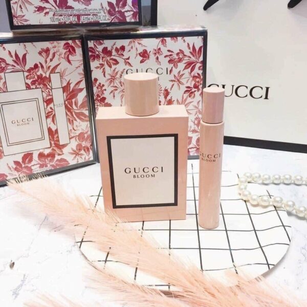 Bộ Nước Hoa Nữ Gift Set Gucci Bloom 2pcs (EDP 100ml &amp; EDP 10ml)