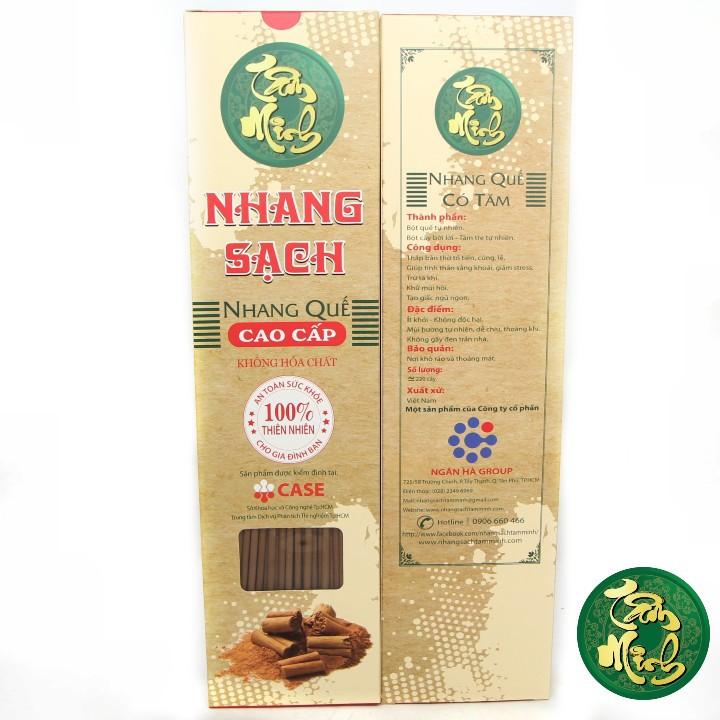 Nhang Quế Sạch 30cm Tâm Minh Hộp Lớn ~ 270 Cây Tự  Nhiên Không Hóa Chất,Ít Khói,  An toàn Cho Sức Khỏe.