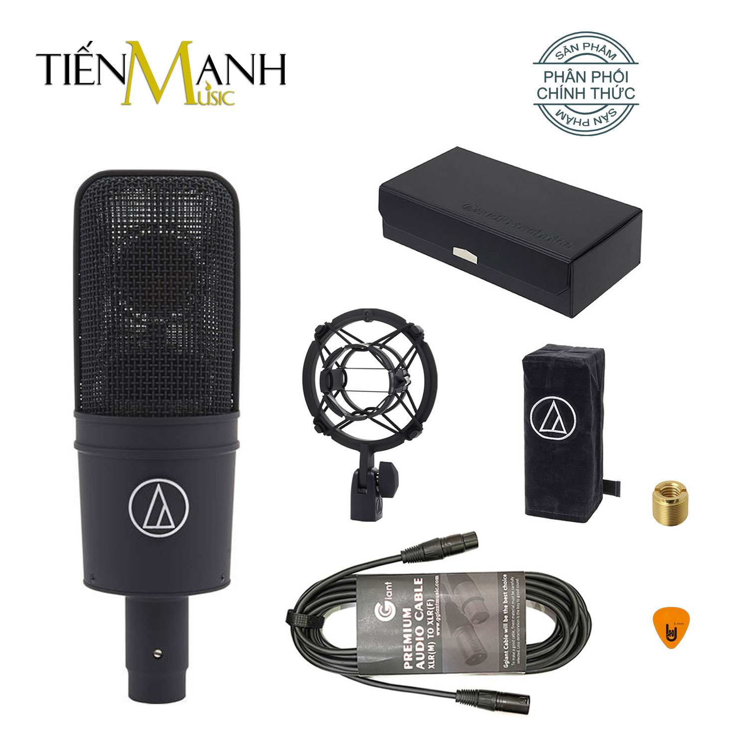Audio Technica AT4040 Mic Condenser Thu Âm Phòng Studio, Micro Biểu Diễn Chuyên Nghiệp Microphone Cardioid AT-4040 Hàng Chính Hãng