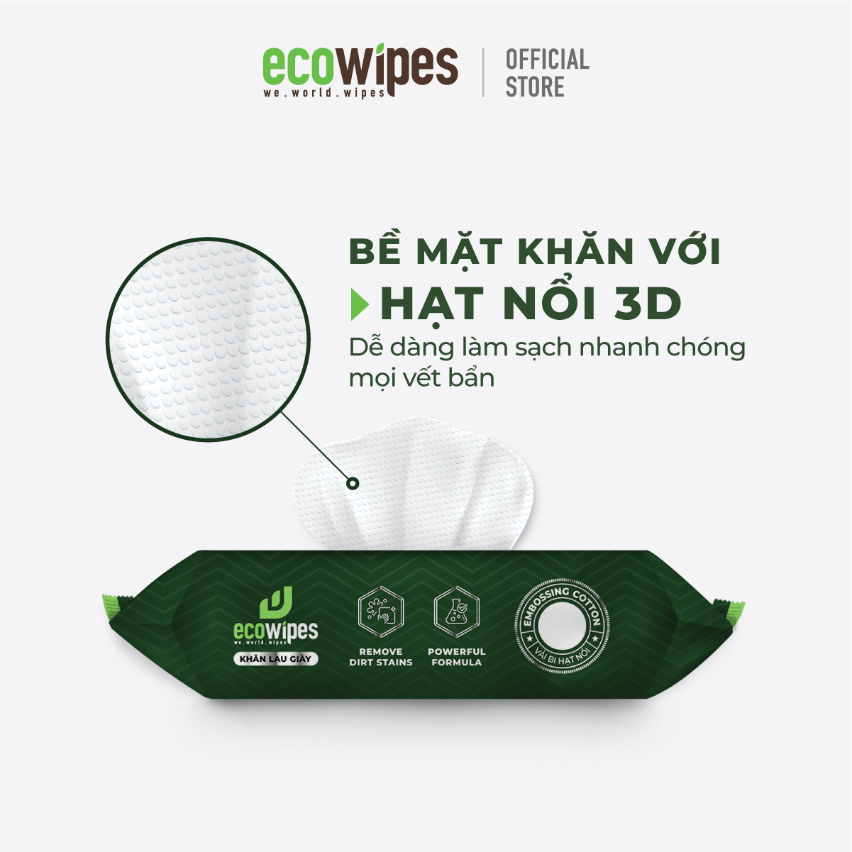 Khăn lau giày Ecowipes 25 tờ - 1 gói