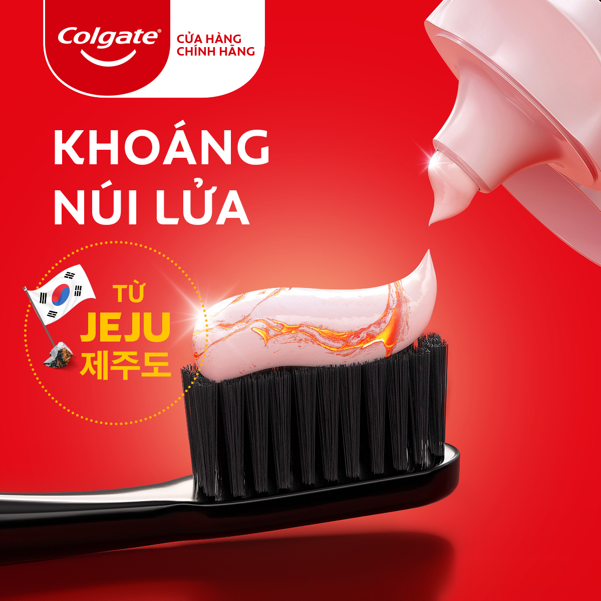 Kem đánh răng Colgate làm trắng răng khoáng núi lửa 100g