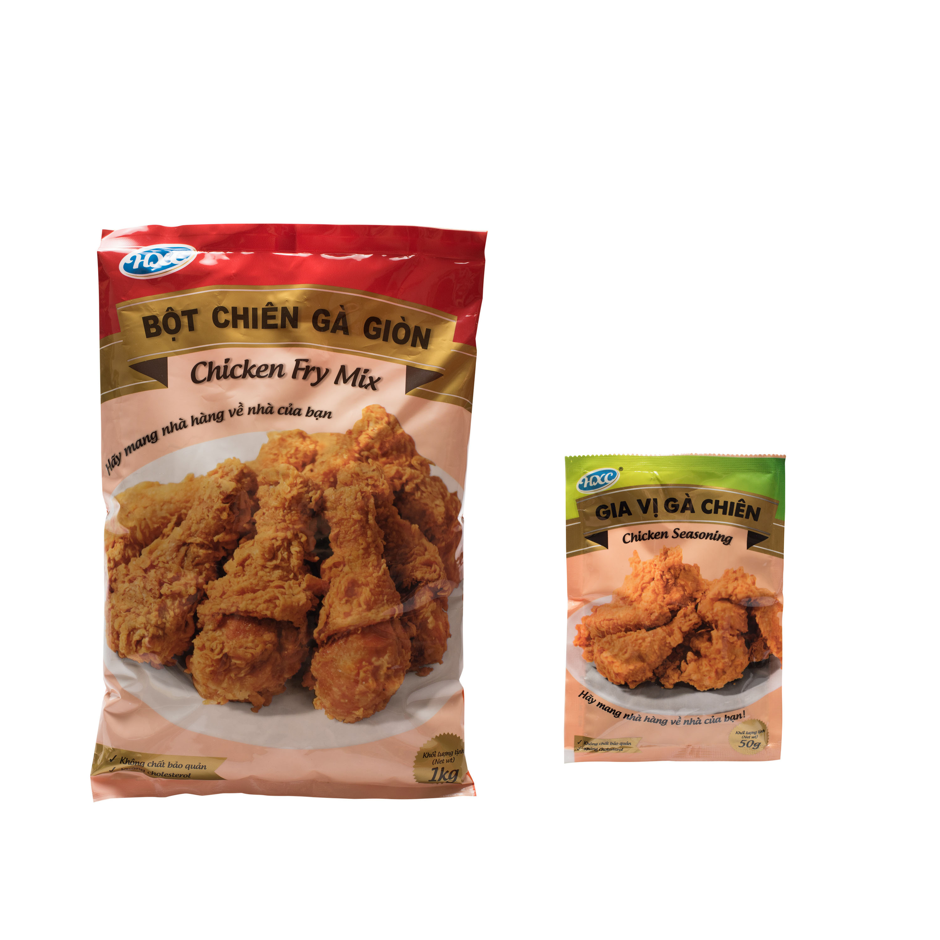 Bộ 2 sản phẩm Bột Chiên Gà Giòn 1 kg &amp; Gia Vị Gà Chiên 50 gr