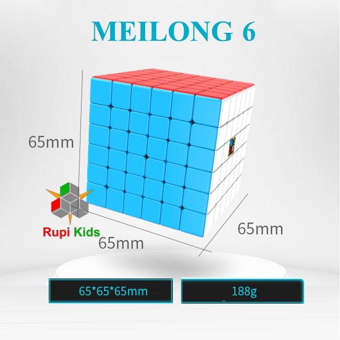 Đồ chơi ảo thuật Rubik 6x6 không viền - Meilong - Stickerless