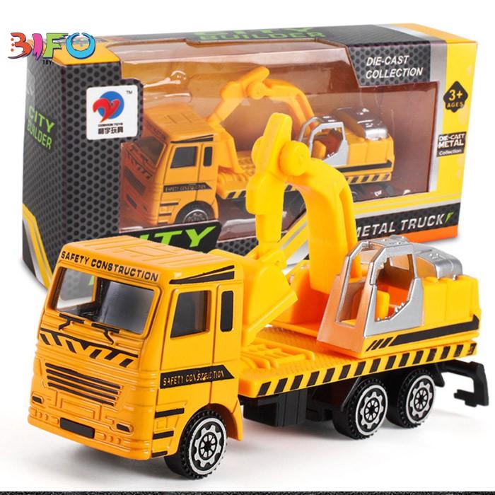 Xe máy cẩu hợp kim City Builder size nhỏ cho bé