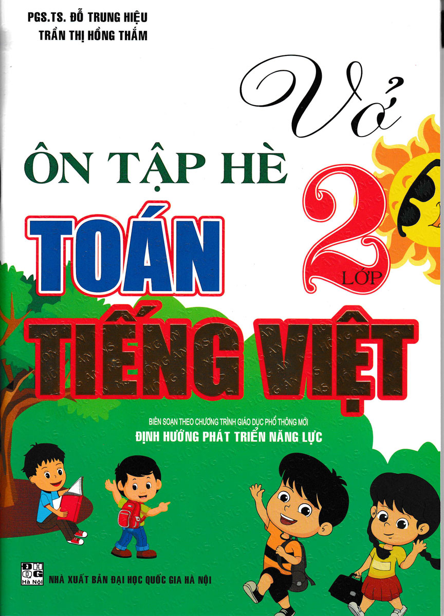 Combo Vở Ôn Tập Hè Toán - Tiếng Việt - Tiếng Anh Tiểu Học (Bộ 5 Cuốn)