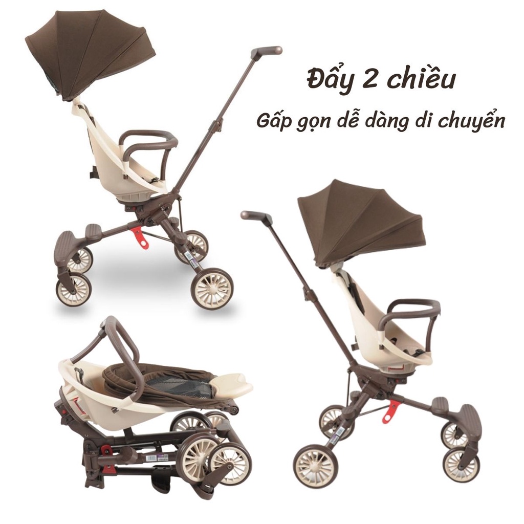 Xe Đẩy Gấp Gọn Baobaohao V7, Xe Đẩy 2 Chiều Gấp Siêu Gọn Tiện Mang Du Lịch