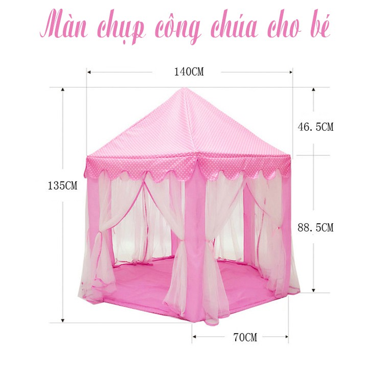 Lều màn hoàng tử cho bé trai