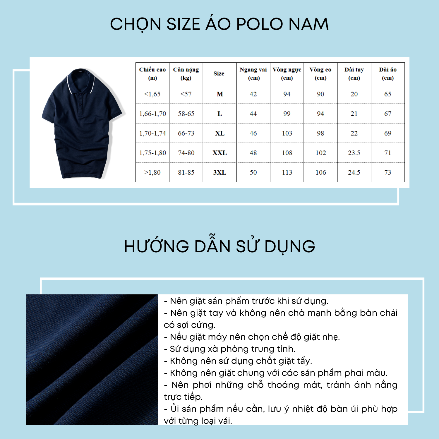 Áo polo nam ADINO màu xanh đen phối viền vải cotton co giãn dáng slimfit trẻ trung AP75