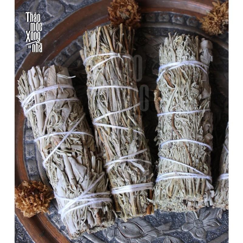 WHITE MIX BLUE SAGE Thanh tẩy bản thân, tích cực, thuận lợi, may mắn