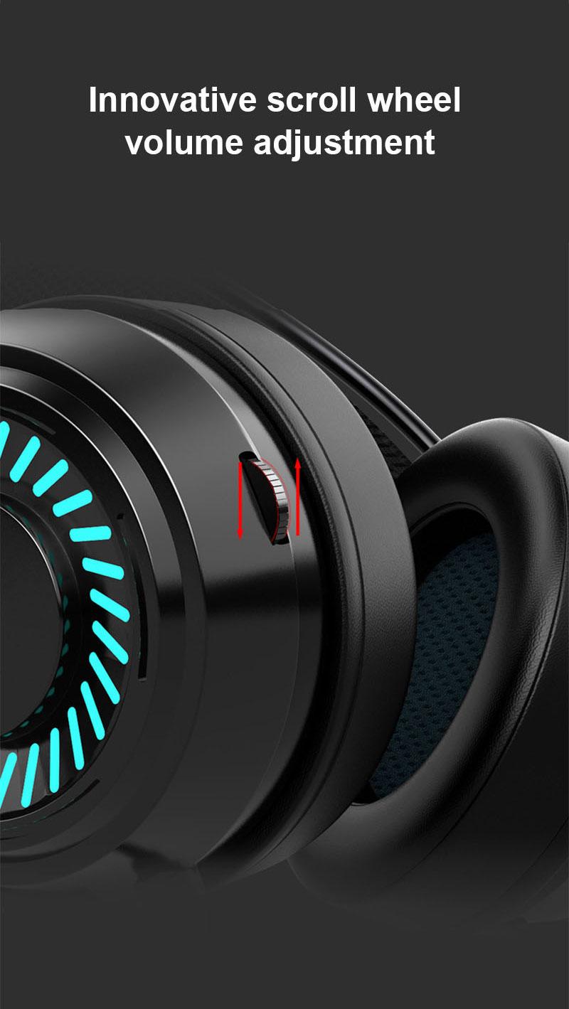 Tai Nghe Âm Thanh Vòm Stereo Tai Nghe Nhét Tai Có Dây Micro USB Đèn Sáng Nhiều Màu Sắc Máy Tính Laptop Chơi Game Tai Nghe 3.5Mm Tai Nghe Máy Tính