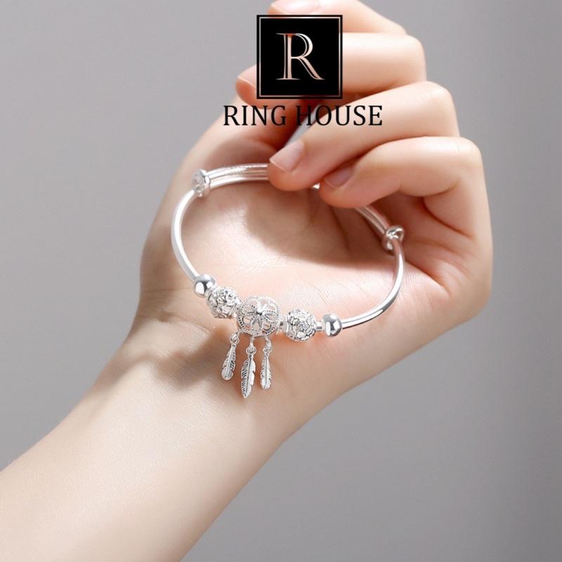Lắc Tay Vòng Tay Nữ Bạc Dễ Thương Đẹp Mã 1 Ring House