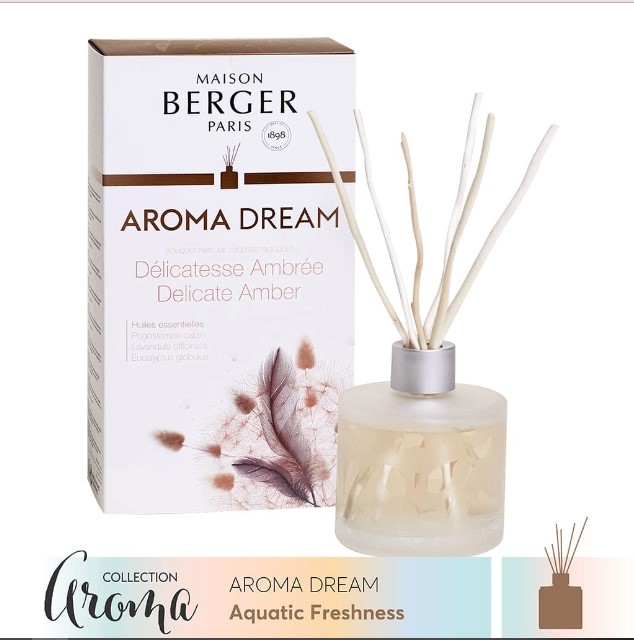 Maison Berger - Lọ tinh dầu khuếch tán hương 180ml Aroma Dream/ Aroma D-Stress/ Aroma Energy
