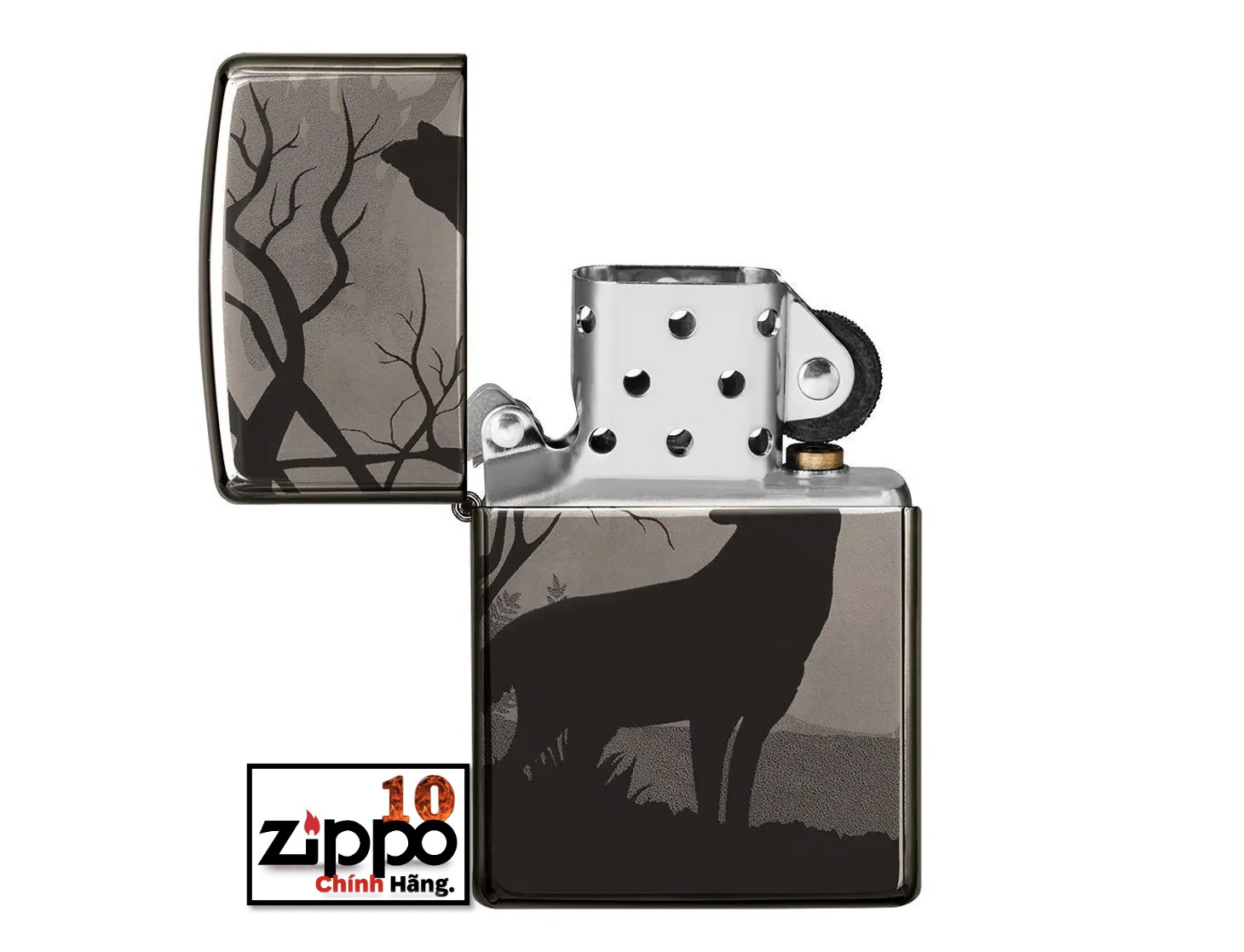 Bật lửa Zippo 49188 Wolves Design - Chính hãng 100%