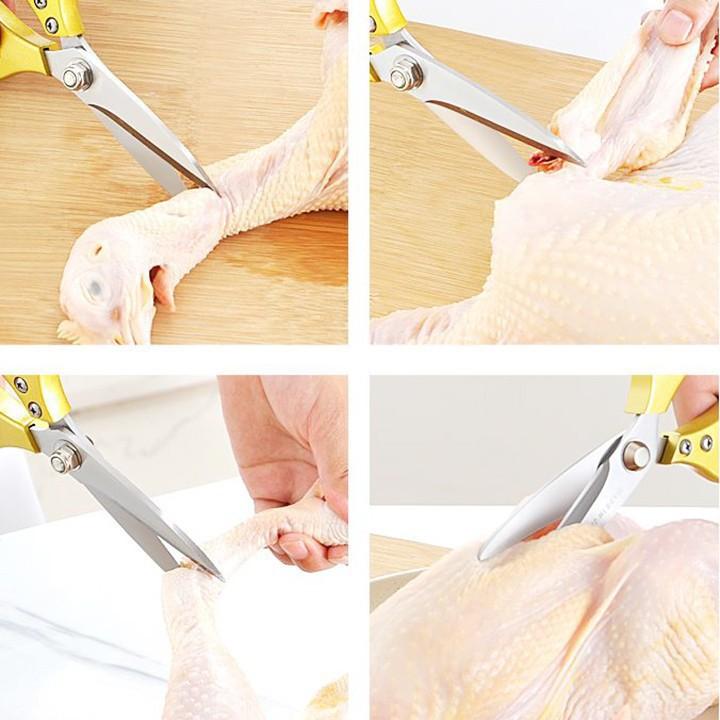 Kéo Nhật Bản Nội Địa Siêu Chắc, Siêu Sắc Bén, Kéo Cắt Thịt Gà