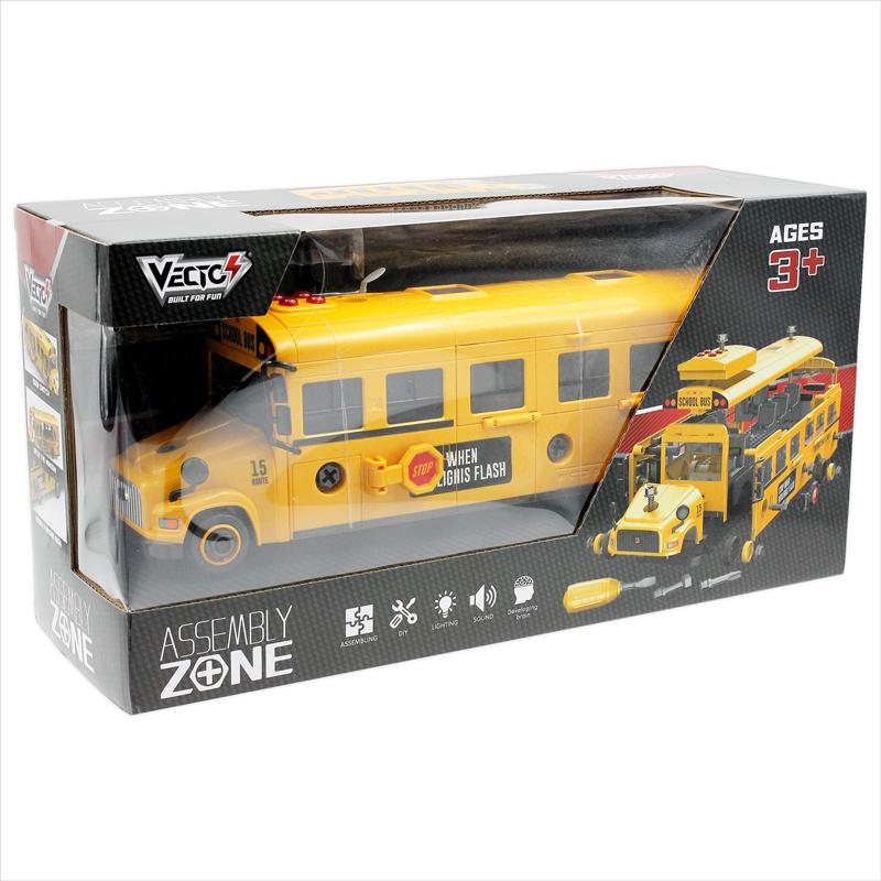 Đồ Chơi Lắp Ráp VECTO DIY - Xe Buýt Đi Học - Vecto VT9099C