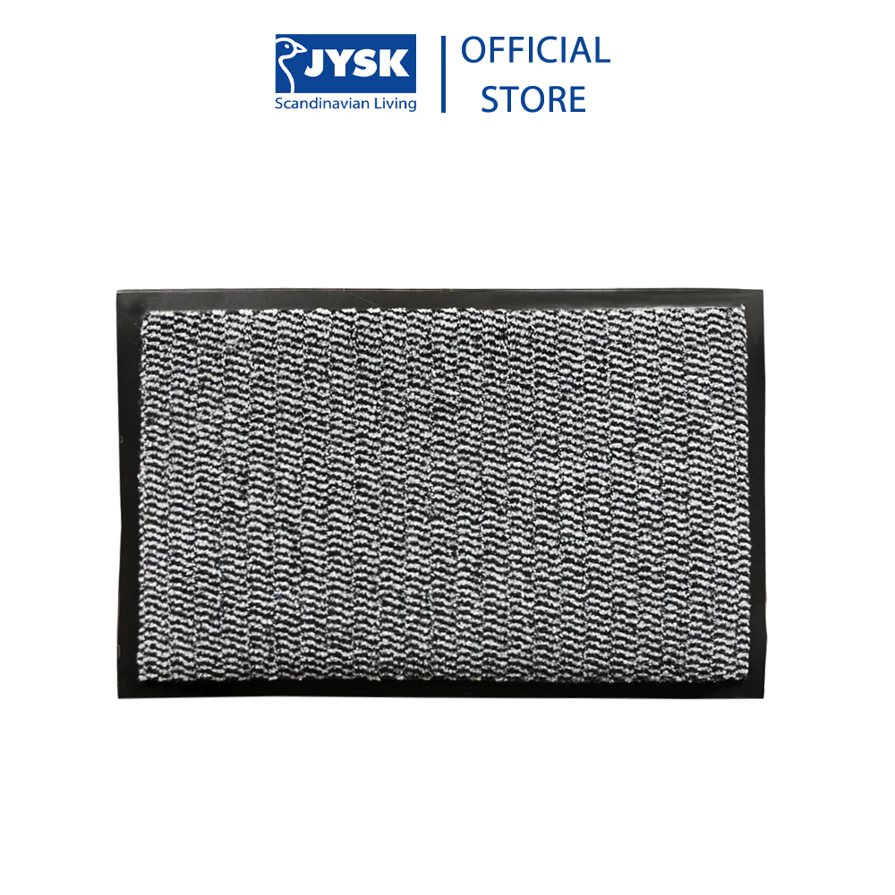 Thảm Trải Cửa JYSK Furu Chống Bẩn Polypropylene Ghi Sẫm 40 x 60cm