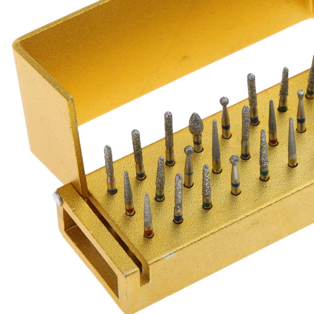 Holder Block Case Stand Box With 30pcs 1.6mm FG Diamond Drills